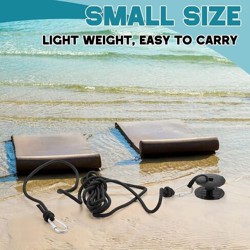 SATINIOR 2 Pcs Foam Floating Mat Tether Kits, Includes 1 Galvanized Grommet and 1 Pcs 16. 4' Cord, Foam Lake Mat Cord Secure Mooring Prevent Drifting Away, for All Foam Water Pads in Saudi Arabia
