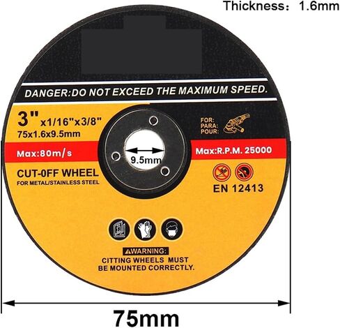 Cutting disc 5Pcs/Set 75/115/125mm Metal Cutting Disc Angle Grinder Sawes Bladeing Resin Grinding Wheel Disc for Metal Steel Bar Wood Cutting Tool(115mm) in Saudi Arabia