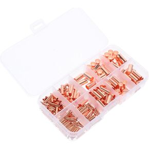 Cabilock 250pcs أنابيب النحاس موصلات أنبوب مفصل لصناعة المنزل تستخدم صنعة توصيل حرارية عالية توصيل سلك موثوق قوي in Saudi Arabia