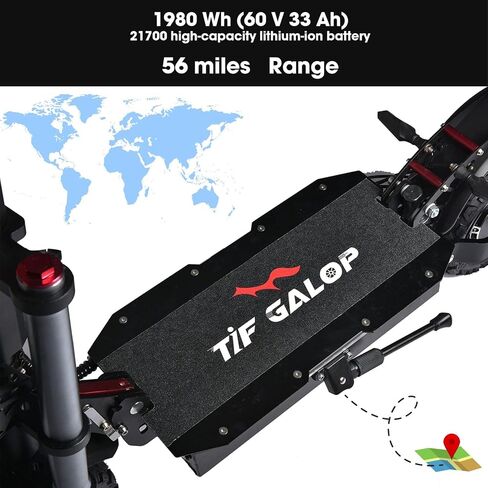 Scooter الكهربائي البالغ K8 6000W محرك مزدوج ، Max Speed ​​50mph النطاق 70 ميل ، 12 بوصة الإطارات شارع الركاب SPACTER in Saudi Arabia