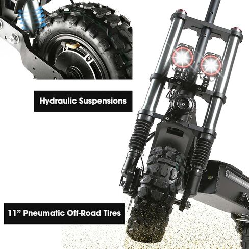 Scooter الكهربائي البالغ K8 6000W محرك مزدوج ، Max Speed ​​50mph النطاق 70 ميل ، 12 بوصة الإطارات شارع الركاب SPACTER in Saudi Arabia