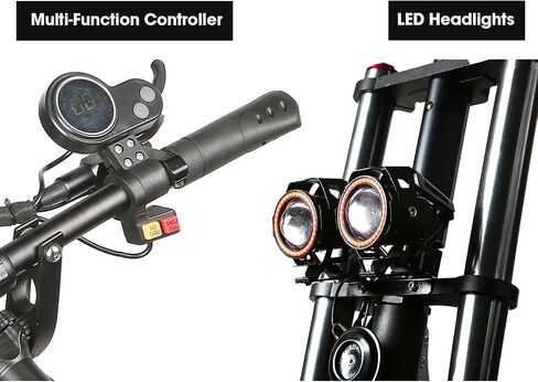 Scooter الكهربائي البالغ K8 6000W محرك مزدوج ، Max Speed ​​50mph النطاق 70 ميل ، 12 بوصة الإطارات شارع الركاب SPACTER in Saudi Arabia