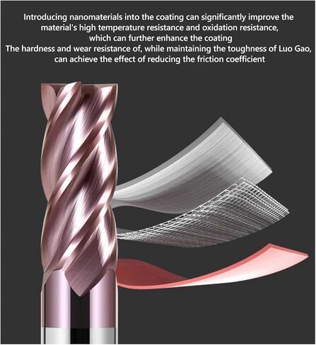 قطع HRC62 4 Flutes 3 4 5 6 8 10 12mm Carbide Tool Tungsten Steel Milling Cutter Cutter Cut Mill Tool CNC Maching endmills (5pcs ، 13 × 45x14dx100l) in Kuwait