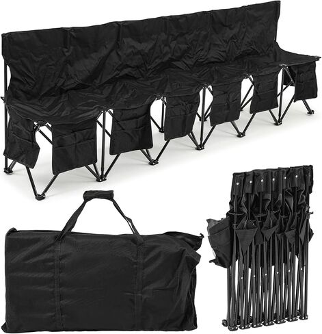 Folding Soccer Bench Portable Sports Team Bench with Pockets and Carrying Bag for Sports Team Outdoor Camp Travel Soccer Practice in Saudi Arabia