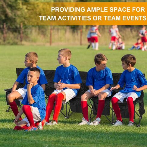 Folding Soccer Bench Portable Sports Team Bench with Pockets and Carrying Bag for Sports Team Outdoor Camp Travel Soccer Practice in Saudi Arabia