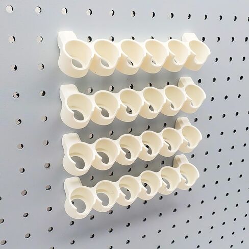 "مجرد تعليق" 1/4 "Pegboard 17/18ml تخزين الطلاء. متوافق مع Vallejo ، Reaper ، علامات تجارية رسام الجيش من زجاجات الطلاء. 6 PAINTS/Holder Pegboard Storage. منظمة مصغرة (4 ، أسود غير لامع) in Kuwait