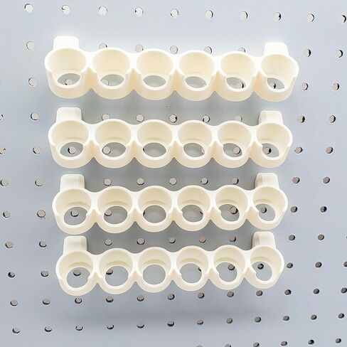 "مجرد تعليق" 1/4 "Pegboard 17/18ml تخزين الطلاء. متوافق مع Vallejo ، Reaper ، علامات تجارية رسام الجيش من زجاجات الطلاء. 6 PAINTS/Holder Pegboard Storage. منظمة مصغرة (4 ، أسود غير لامع) in Kuwait