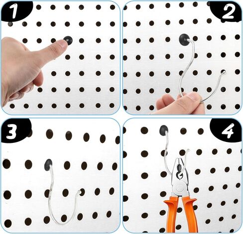 أقفال خطاف Pegboard 120pcs ، مقاطع سدادات خطاف ربط ملائمة للوحة الربط ، سدادة بيغوك سدادة أسود قفل Pegboard Apacer Pets Stoppers Stoppers from Hooks of Falling Off in Saudi Arabia