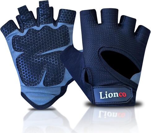 LIONCO Workout Gloves for Men Women,Weight Lifting Gloves with Breathable Gel Padded Excellent Grip for Gym Exercise,Cycling,Weightlifting,Fitness Training,Pull Ups and Climbing and Rowing in Saudi Arabia
