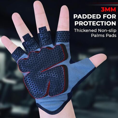 LIONCO Workout Gloves for Men Women,Weight Lifting Gloves with Breathable Gel Padded Excellent Grip for Gym Exercise,Cycling,Weightlifting,Fitness Training,Pull Ups and Climbing and Rowing in Saudi Arabia