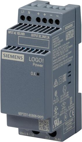 6EP3331-6SB00-0AY0 | SIEMENS Logo! Power Power Supply Unit, 100-240VAC Input, 24VDC Output, 1.3A in Saudi Arabia