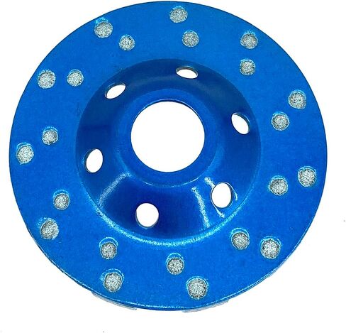 2pcs عجلات طحن الخرسانة الملموسة ملموسة 100 مم 4 بوصات ، تناسب 7/8 "شارب لطاحونة الزاوية ، وتشكيل تنظيف البناء البناء من الطوب الرخاني الرخاني ， الأزرق in Saudi Arabia