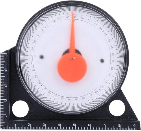 Multifunctional Plastic Slope Inclinometer Angle Finder Level Meter Measuring Tool for Woodworking Machinery Equipment Office Desktop Adjusting ABS Acrylic Material in Saudi Arabia