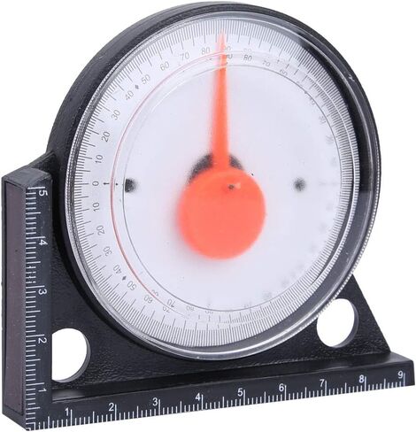 Multifunctional Plastic Slope Inclinometer Angle Finder Level Meter Measuring Tool for Woodworking Machinery Equipment Office Desktop Adjusting ABS Acrylic Material in Saudi Arabia