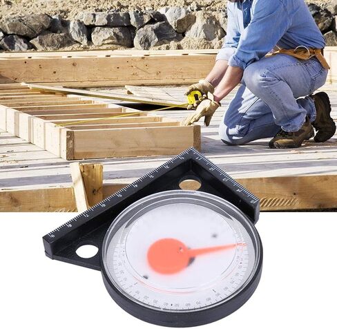 Multifunctional Plastic Slope Inclinometer Angle Finder Level Meter Measuring Tool for Woodworking Machinery Equipment Office Desktop Adjusting ABS Acrylic Material in Saudi Arabia