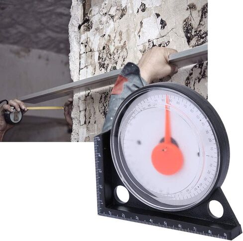 Multifunctional Plastic Slope Inclinometer Angle Finder Level Meter Measuring Tool for Woodworking Machinery Equipment Office Desktop Adjusting ABS Acrylic Material in Saudi Arabia