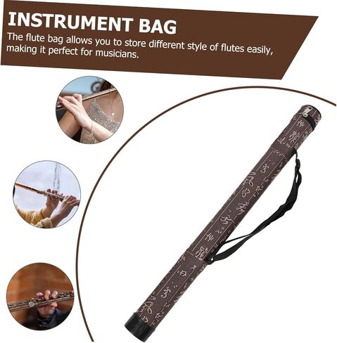 TOYANDONA Portable Flute Storage Box Double Professional Flute Carrying Case for Tuned Instruments Lightweight and Easy to Carry in Saudi Arabia