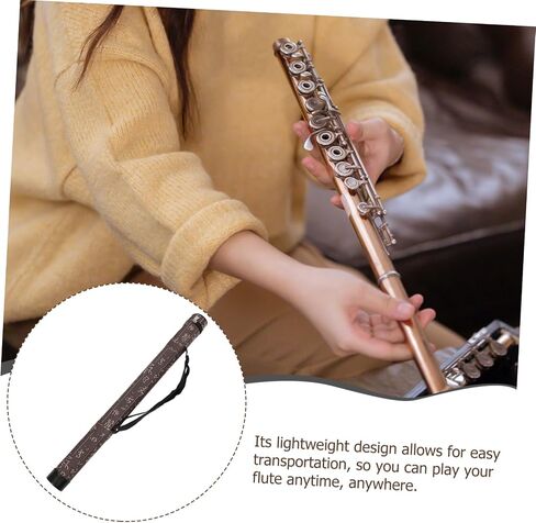 TOYANDONA Portable Flute Storage Box Double Professional Flute Carrying Case for Tuned Instruments Lightweight and Easy to Carry in Saudi Arabia