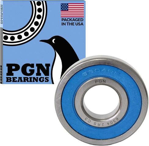 PGN (10 Pack) 6304-2RS Bearing - Lubricated Chrome Steel Sealed Ball Bearing - 20x52x15mm Bearings with Rubber Seal & High RPM Support in Saudi Arabia
