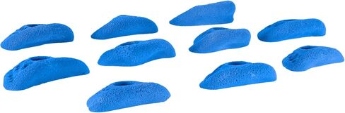 TRANGO Comfy Crimps Grip Holds (10pcs Blue, Geologic) | Indoor Climbing Wall Hardware in Saudi Arabia