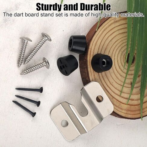 Dartboard Mounting Bracket Kit, Dart Board Hanging Kit for Wall Dartboard Holder Hanger Screw Hook Set Dart Games Accessories in Saudi Arabia