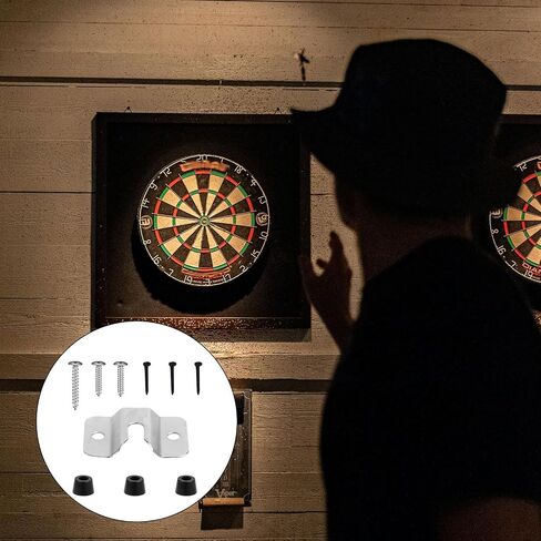 Dartboard Mounting Bracket Kit, Dart Board Hanging Kit for Wall Dartboard Holder Hanger Screw Hook Set Dart Games Accessories in Saudi Arabia