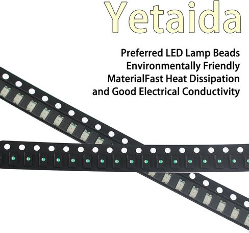 SMD Led Light Kits, 0603 SMD Led Kit, Yellow Color SMD Led Kits, 100 Pcs Bright Light Led Diode, SMD Led Diode Kits for Various Digital Products, Led Display Screens, Electronic DIY in Kuwait
