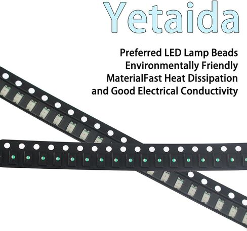 SMD Led Light Kits, 0603 SMD Led Kit, Yellow Color SMD Led Kits, 100 Pcs Bright Light Led Diode, SMD Led Diode Kits for Various Digital Products, Led Display Screens, Electronic DIY in Kuwait