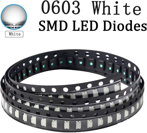 SMD Led Light Kits, 0603 SMD Led Kit, Yellow Color SMD Led Kits, 100 Pcs Bright Light Led Diode, SMD Led Diode Kits for Various Digital Products, Led Display Screens, Electronic DIY in Kuwait