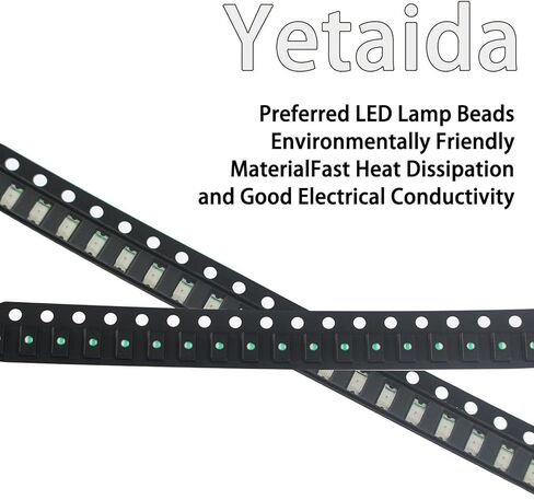 SMD Led Light Kits, 0603 SMD Led Kit, Yellow Color SMD Led Kits, 100 Pcs Bright Light Led Diode, SMD Led Diode Kits for Various Digital Products, Led Display Screens, Electronic DIY in Kuwait