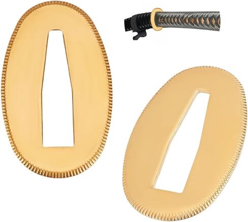 OLYCRAFT 2Pcs Brass Sword Seppa Spacer for Japanese Samurai Swords Gold Samurai Sword Accessories Samurai Sword Brass Spacers Samurai Sword Washers for Japanese Katana Maintenance DIY Accessories in Saudi Arabia
