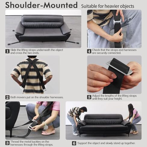 Moving Straps, 2-Person Lifting and Moving System, Appliance Or Furniture Moving Straps for Lifting, Heavy Lifting Straps Moving in Saudi Arabia