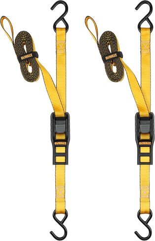 DEWALT DXBC90042 أسود / أصفر 1 "× 12 'أشرطة الكاميرا - 500 رطل حمولة عمل آمنة / 1،500 رطل قوة كسر ، 2 عبوة in Kuwait