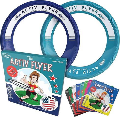 إن حلقات Flying الخاصة بـ Active Life Kid (2 عبوة) تطير بشكل مستقيم ولا تتأذى ، فأخف بنسبة 80 ٪ من الحلقات القياسية - استبدل وقت الشاشة بمتعة عائلية صحية - الخروج واللعب in Kuwait