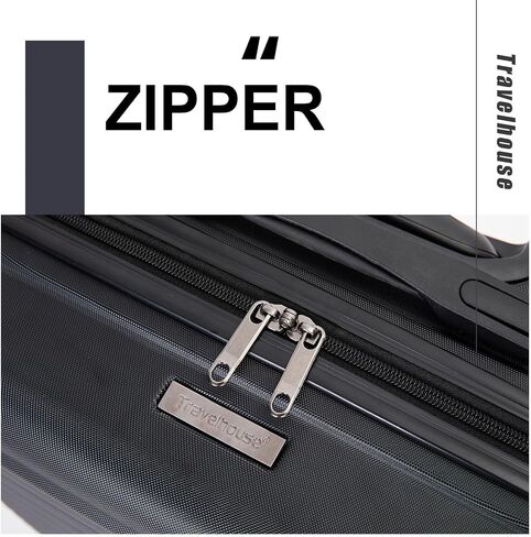 Travelhouse 16 Inch Carry On Luggage Airline Approved,Hardshell Small Carry Suitcases with 360° Spinner Wheels, Rolling Suitcase with TSA Approved in Saudi Arabia