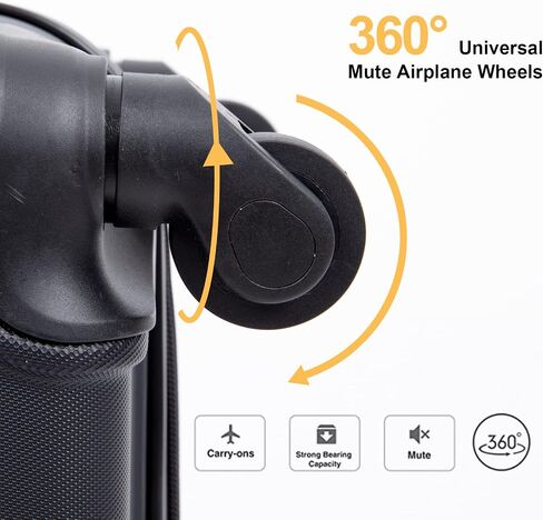 Travelhouse 16 Inch Carry On Luggage Airline Approved,Hardshell Small Carry Suitcases with 360° Spinner Wheels, Rolling Suitcase with TSA Approved in Saudi Arabia