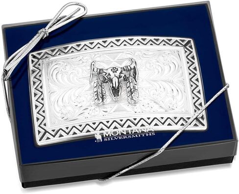 Montana Silversmiths Etched Mountains Western Belt Buckle w/ Pack Horse Rider - 6250-35 in Saudi Arabia