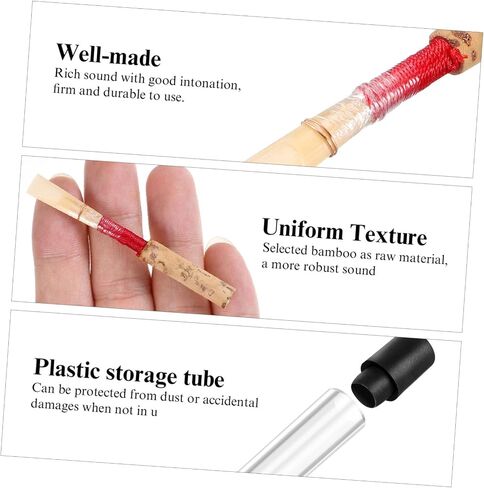 Milisten Professional Oboe Reeds 2PCS مصنوع يدويًا من القصب للآلات الموسيقية المناسبة للموسيقيين والطلاب in Saudi Arabia