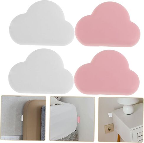Gadpiparty 4pcs Self-Adhesive Door Stopper Bumper Protectors Wall Guards for Home Use Prevents Slamming and Scratches for Cabinets and Furniture in Saudi Arabia