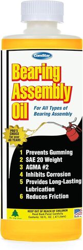 ComStar Bearing Assembly Assembly Lube Oil ، SAE 20 ، يمنع اللثة ، ويحمي من الصدأ والارتداء ، ويوفر تزييت طويل الأمد ، ويقابل الضغط الشديد ، 1 نصف لتر (45-530) in Kuwait