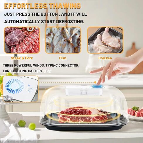 صينية ذوبان اللحوم المجمدة - صينية ذوبان الطعام السريعة لشرائح اللحم ، الدجاج والمأكولات البحرية | صفيحة ملهمة كونترتوب في المطبخ ، التخييم ، شواء الشواء in Kuwait