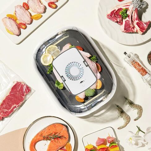 صينية ذوبان اللحوم المجمدة - صينية ذوبان الطعام السريعة لشرائح اللحم ، الدجاج والمأكولات البحرية | صفيحة ملهمة كونترتوب في المطبخ ، التخييم ، شواء الشواء in Kuwait