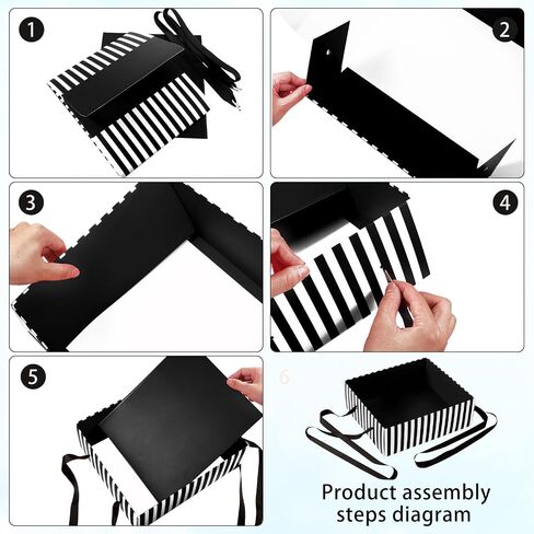 SATINIOR 3 Pcs Halloween Movie Night Snack Trays Wearable Snack Tray Party Tray Popcorn Trays Tables 20's Theme Popcorn Vendor Costume Carnival Movie Supplies(Black) in Saudi Arabia