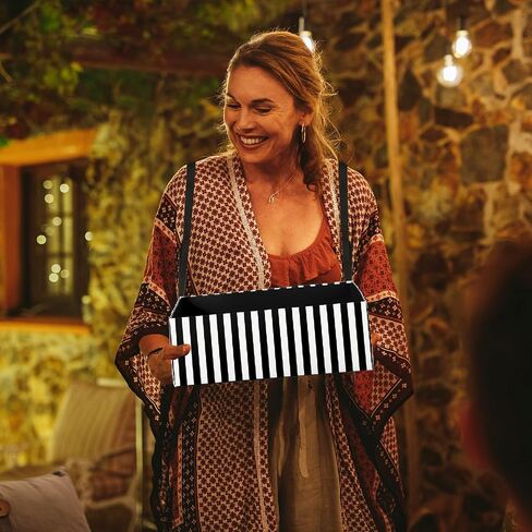 SATINIOR 3 Pcs Halloween Movie Night Snack Trays Wearable Snack Tray Party Tray Popcorn Trays Tables 20's Theme Popcorn Vendor Costume Carnival Movie Supplies(Black) in Saudi Arabia