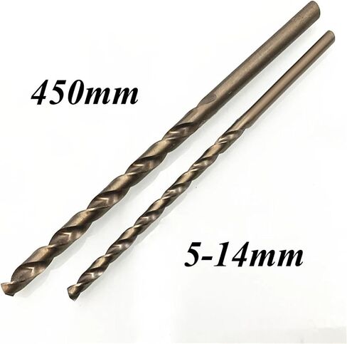 5mm-14mmx450mm Cobalt M35 Long Twist Drill Bits 1Pcs(Size:11.5mm 1pc) in Saudi Arabia