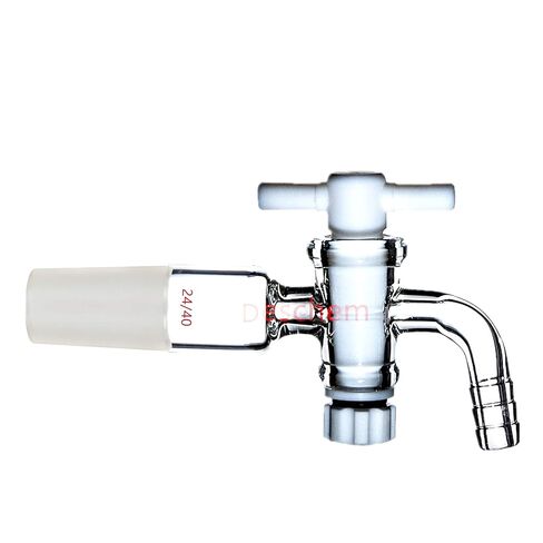 24/40 ، محول الفراغ الزجاجي ، اتصال خرطوم عازمة ، مختبر PTFE STOPCOCK VALVE in Saudi Arabia