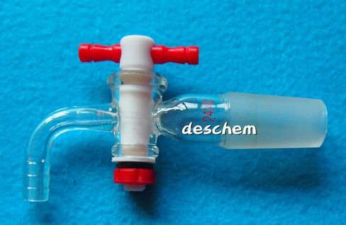 24/40 ، محول الفراغ الزجاجي ، اتصال خرطوم عازمة ، مختبر PTFE STOPCOCK VALVE in Saudi Arabia