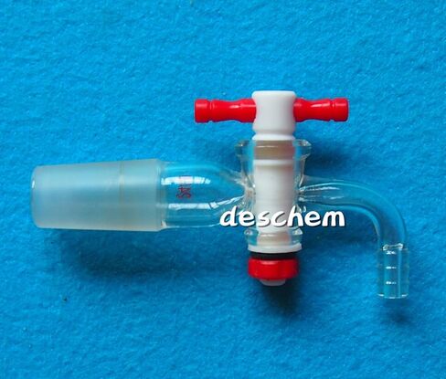 24/40 ، محول الفراغ الزجاجي ، اتصال خرطوم عازمة ، مختبر PTFE STOPCOCK VALVE in Saudi Arabia