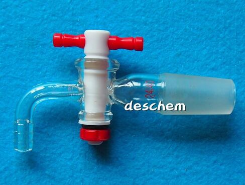 24/40 ، محول الفراغ الزجاجي ، اتصال خرطوم عازمة ، مختبر PTFE STOPCOCK VALVE in Saudi Arabia