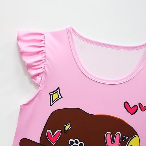Little Girls Sprunki Push Dress Little Kids Music Adventure Cartoon Printed Costume in Saudi Arabia